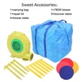 thumbnail image 3 of Zimtown Inflatable Bounce House 420D Oxford Cloth Scraper Surface Jump Slide Castle with 450 Watt Blower, 3 of 7