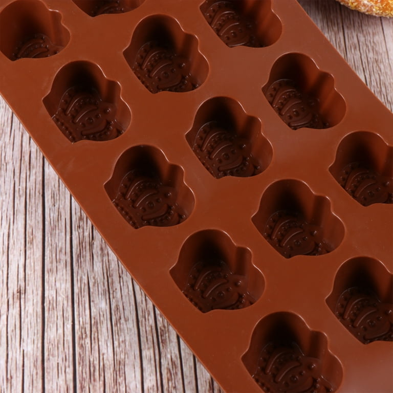 Eease 2pcs Creative Shaped Design Baking Tools Baking Gadgets Multi-Purpose Silicone Molds for Chocolate (Style 3, Random Color), Size: 21*11*2.5cm