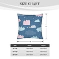thumbnail image 5 of LNWH Cute Clouds Doodle Throw Pillow Covers, Square Soft Linen Decorative Pillow Cases, 16"x16", 5 of 8