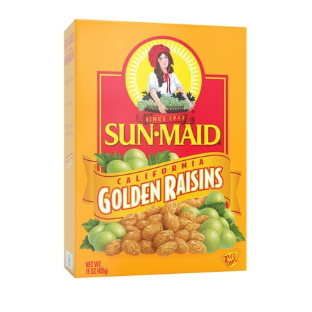 (2 Pack) Sun-Maid California Golden Raisins, 15.0