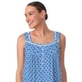 thumbnail image 4 of Aria Women's Sleeveless Long 100% Cotton Nightgown in 46", Sizes XS to 5X, 4 of 7