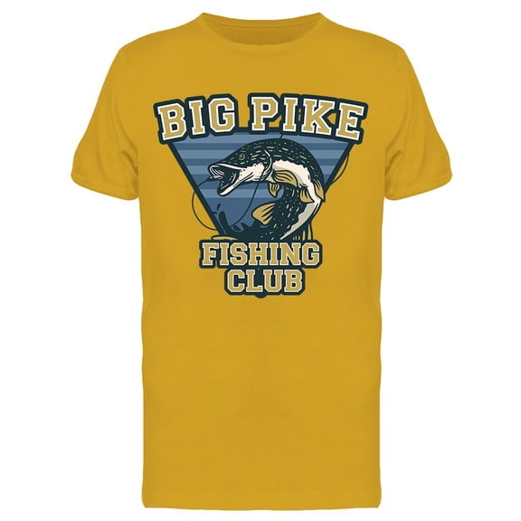 Big Pike Fishing Club T-Shirt Men -Image by Shutterstock, Male Medium