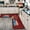 Christmas Blue Truck, variant on Christmas Kitchen Rugs and Mats Set of 2, Christmas Decorations for Home Non Slip Backing Winter Holiday Kitchen Rug Seasonal Low-Profile Kitchen Floor Mat Xmas Decor 17"X47" 17"X30"