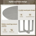 thumbnail image 6 of Harper & Bright Designs 5 Pieces Round Dining Set for 4, Wood Round Table Top with Wood Grain Design and 4 Upholstered Chairs for Dining Room, Antique Gray, 6 of 15
