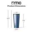 thumbnail image 5 of RTIC 20 oz Ceramic Lined Everyday Tumbler, Spill-Resistant Straw Lid, Pond Glitter, 5 of 9