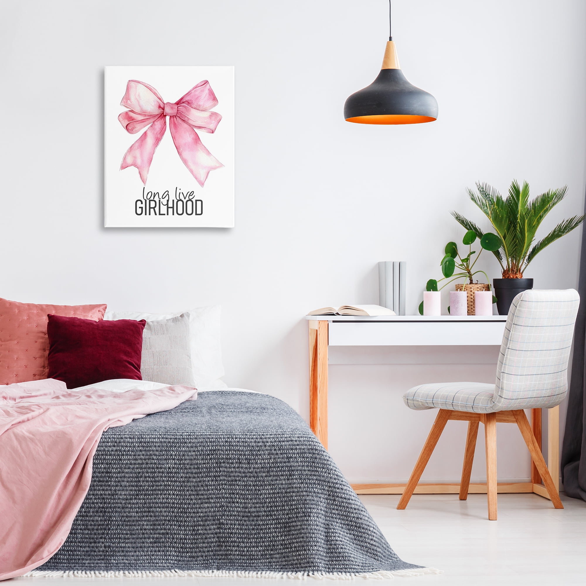 Long Live Girlhood Canvas Wall Art, design by Kim Allen