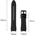 thumbnail image 4 of Tianle Watch Band Compatible for Samsung Galaxy Watch 6 40mm 44mm /Galaxy Watch 6 Classic 43mm 47mm Band, 20mm Quick Release Strap Soft Genuine Leather Hybrid Silicone Wristband for Galaxy Watch 6 5 4, 4 of 6