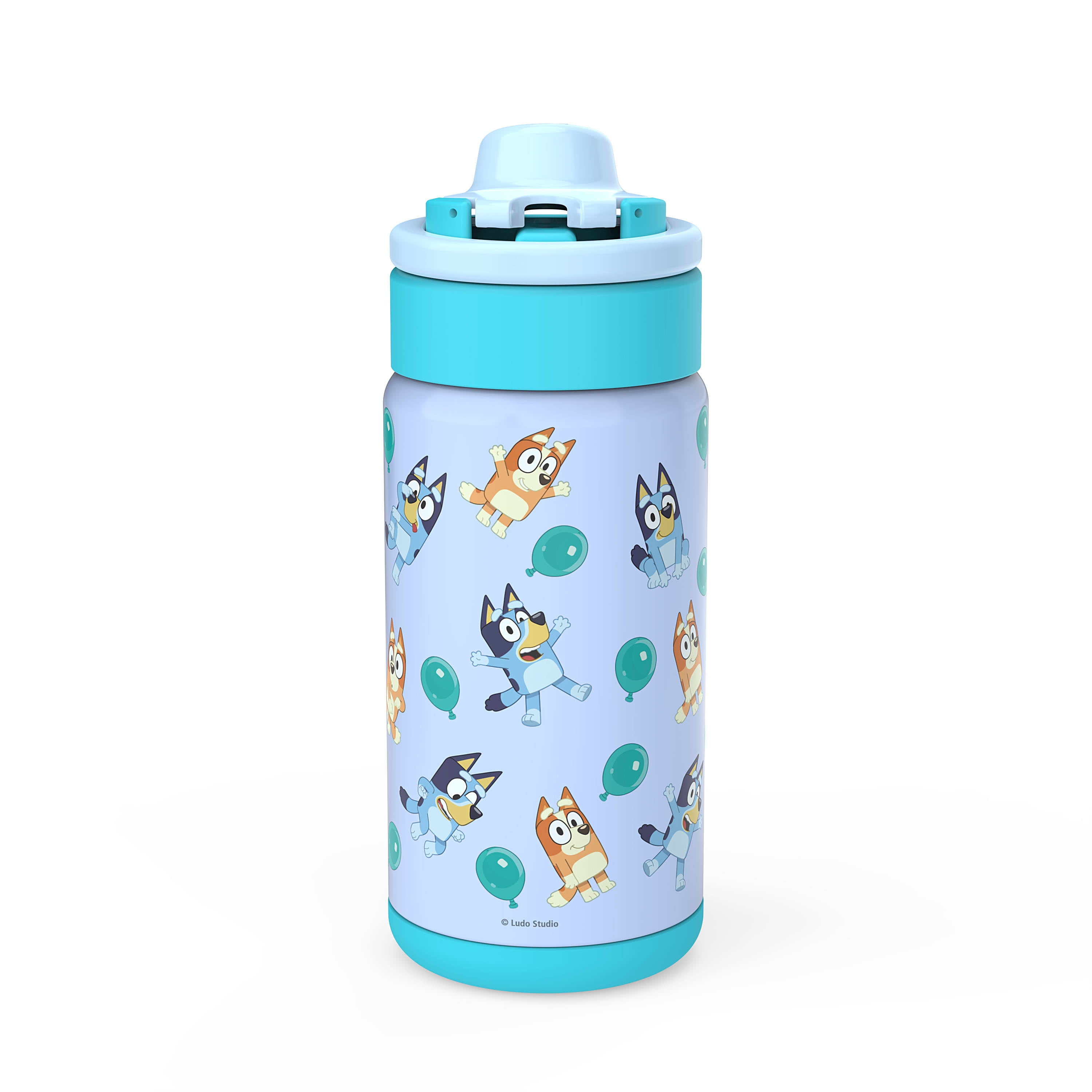 Bluey and Bingo Stainless Steel Water Bottle, Sports Lid 