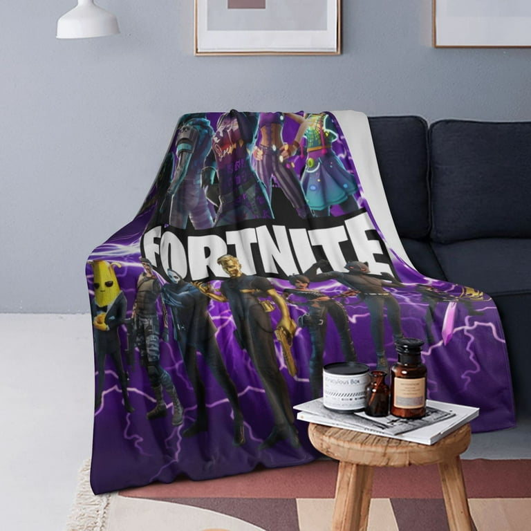 Fortnite Blanket Soft Cozy Fleece Throw Blanket Plush Lightweight