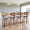 Dark Grey, variant on L'AGRATY Modern Bar Stools, Set of 2, 26'' Counter Height Bar Stools with Rattan Backrest, Swivel, Linen Cushion Bar Island Chairs for Kitchen Cafe, Bistro, Brown