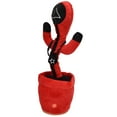 thumbnail image 3 of SHAR Electric Stuffed Toy Innovative Cute Dancing Singing Recording Luminous Toy Holiday Birthdays GiftTriangular Face, 3 of 20