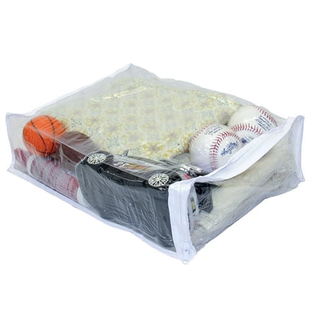 Heavy Duty Vinyl Zippered Closet Storage Bags (Clear) (11 ...