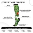 thumbnail image 2 of Pofeuu Palm Leaves And Tropical Flowers Print Compression Socks for Women & Men Circulation - Best Support for Nurses,Running,Athletic,Sports, 2 of 7