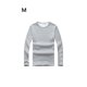 thumbnail image 5 of Jumpingount Top básico para hombre, ropa interior cálida de otoño, Base para clima frío, ropa de Color sólido, Jersey informal de ocio, deportes, Camisetas METRO Gris Espesar Jumpingount  AP013161-09, 5 of 6