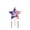 H, variant on Patriotic Star Pendant Wind Chime, 6 Inch American Independence Day Hanging Ornament, Red White Blue Outdoor Indoor Decor