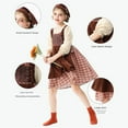 thumbnail image 6 of EnJoCho 𝖯ioneer Prairie Dress with Floral Bonnet 𝖢olonial Vintage Dress Little House on The Prairie Halloween Outfit for Girls Age 5-12 Historical, 6 of 9