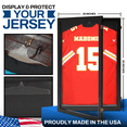 thumbnail image 4 of PENNZONI Jersey Frame Display Case , Acrylic Sports Jersey Frame Shadow box w/ Lock,Large Size, Walnut, 4 of 5
