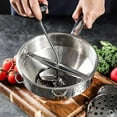 thumbnail image 2 of Potato Ricer, Potato Squeezer, Large Potato Ricer with Non- slip silicone long handle, Heavy Duty Stainless Steel Potato Masher and Ricer Kitchen Tool, 2 of 5