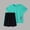 Mint Green#F, variant on JCCXIN Boys Summer Reflective Athletic Outfit Sets Mesh Short Sleeve O-Neck T Shirt And Shorts For Play Cozy Clothes Sets