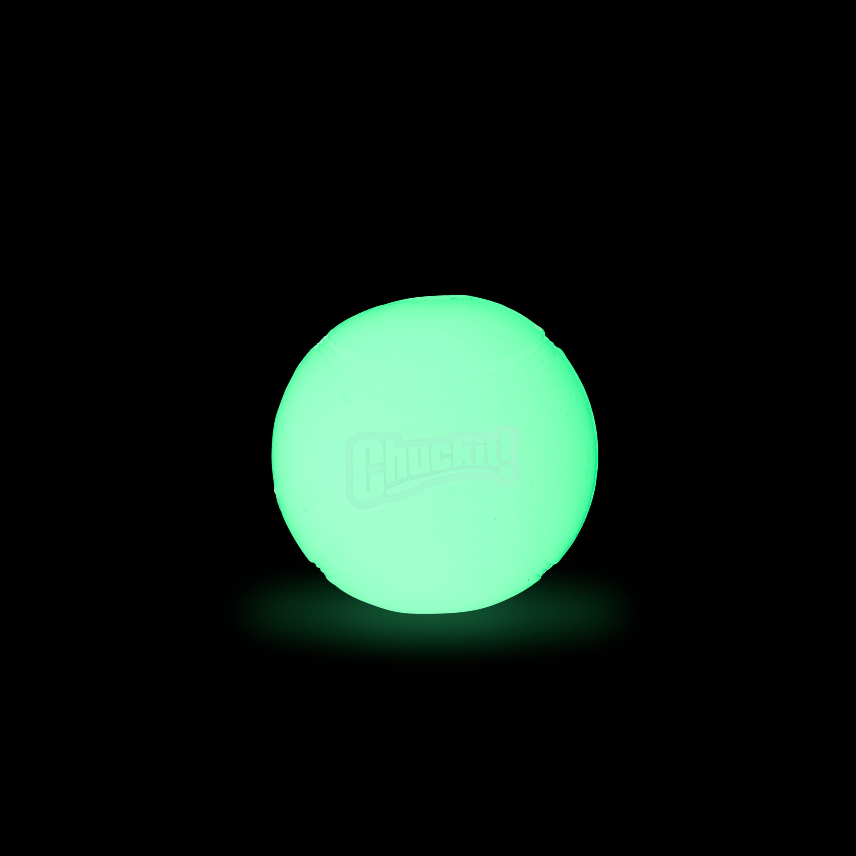 (2 pack) Chuckit! Max Glow Rubber Dog Ball Fetch Toy For Dogs, Medium 2.5" for Pets 20-60 lb, Pack of 1, Glow in the Dark