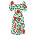 thumbnail image 6 of Tomato pattern Sleeveless Dress luxury woman party dress women dress, 6 of 7