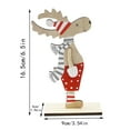 Christmas Ornaments Furniture Decoration Wood Deer Art Antique Home