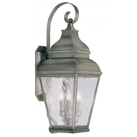 

Livex Lighting Exeter 3 Light Outdoor Wall Lantern