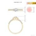 thumbnail image 3 of ANGARA Natural 0.25 Ct. Diamond Classic Ring in 14K Yellow Gold for Women (Ring Size: 12), 3 of 8