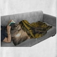 thumbnail image 6 of Country Home Soft Flannel Fleece Throw Blanket, Old Abandoned Rural House Floral Meadow Idyllic Village Pastoral Landscape, Cozy Plush for Indoor and Outdoor Use, 70" x 90", Multicolor, by Ambesonne, 6 of 6