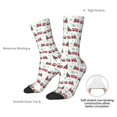 thumbnail image 6 of Honeii Christmas Train Print Adult Socks,Crew Socks,Casual Calf Socks,Daily Wear Socks for Men & Women, Perfect for Sports, Casual and Everyday Use, 6 of 6