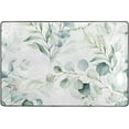 thumbnail image 4 of SKYSONIC Eucalyptus Leaves Area Rug 72x48in Watercolor Style Non-Slip Floor Carpet for Indoor Living Dining Room and Bedroom Area, 4 of 7
