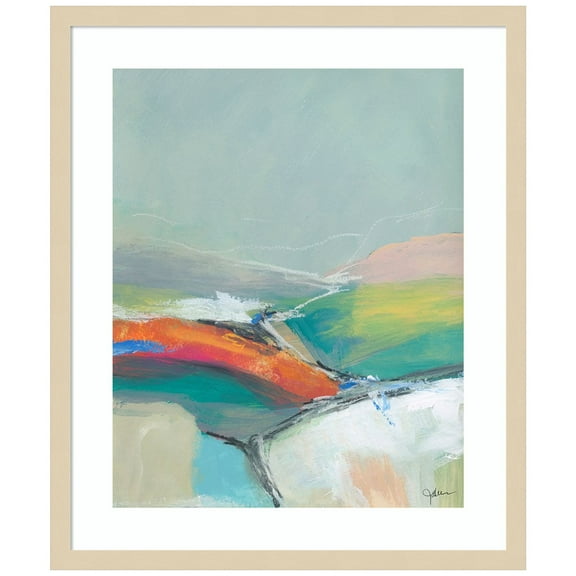 Amanti Art June Hills I Wood Framed Wall Art Print