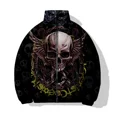 thumbnail image 4 of Chaquetas de invierno con estampado de calavera de monstruo para hombre, abrigo masculino moderno y versátil, abrigos de invierno cómodos y elegantes, ropa de parka para hombre, 4 of 5