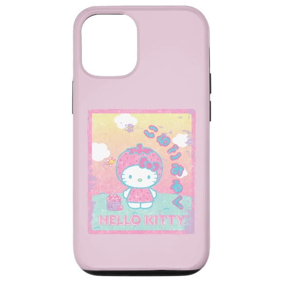 Funda para iPhone 12/12 Pro Hello Kitty Leche de Fresa