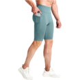 thumbnail image 2 of Breezora Men's Athletic Compression Shorts with Secure Pocket Moisture Wicking Performance Baselayer for Cycling Gym Training and Sports L Size Blackish Green, 2 of 9
