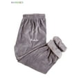 thumbnail image 3 of BadPiggies Women's Plush Pajama Pants Casual Fluffy Sleepwear Fleece Sleep Trousers Plus Size (Gray), 3 of 7