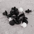 thumbnail image 1 of 100 piezas de sujetadores de empuje de parachoques de nailon, clips de parachoques con sujetador adecuados para la mayoría de los modelos de automóviles (negro), 1 of 5