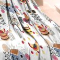 thumbnail image 3 of White Chicken Farm Pattern Blanket,Comfortable Soft Flannel Throw Blanket,All Season,Warm Lightweight Blankets for Sofa Bed Couch Living Room Chair,30"x40", 3 of 4