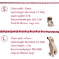 thumbnail image 4 of Chew Proof Dog Leash 5.5ft Heavy Duty Dog Leashes Metal Pet Chain Lead With Soft Rope Handle For Medium Large Dogsred,s (10lb-35lb), 4 of 5