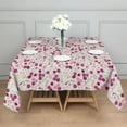 thumbnail image 3 of Pioneer Flower Floral Print Pattern Square Tablecloth,Waterproof Square Table Cover,Wipeable Spillproof Washable Table Cover for Home Kitchen Party Decor 42"X42"(107x107cm), 3 of 6
