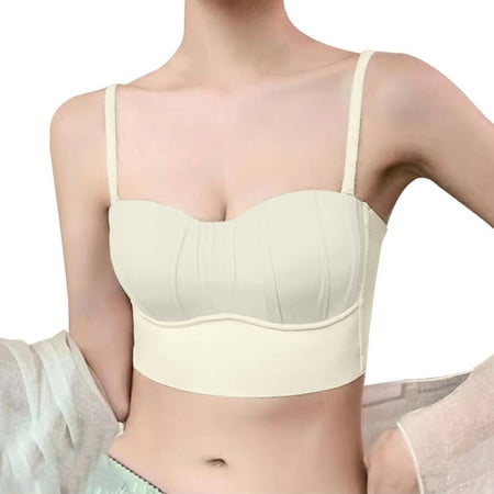 Tosmy Bras For Women Thin Padded Bra With Removable Padding Seamless Full Coverage Bras For Women Adjustable Underwire Lingerie Solid Color Comfortable