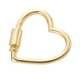 thumbnail image 4 of MasteelfCA 1Pc Heart Shape Screw Carabiner Lock Charm Beautiful Necklace Link Connector, 4 of 8