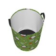 thumbnail image 2 of KLL Halloween Monster Gnome Waterproof Foldable Laundry Hamper Bucket with Handles for Storage Bin,Kids Room,Home Organizer ( ), 2 of 7