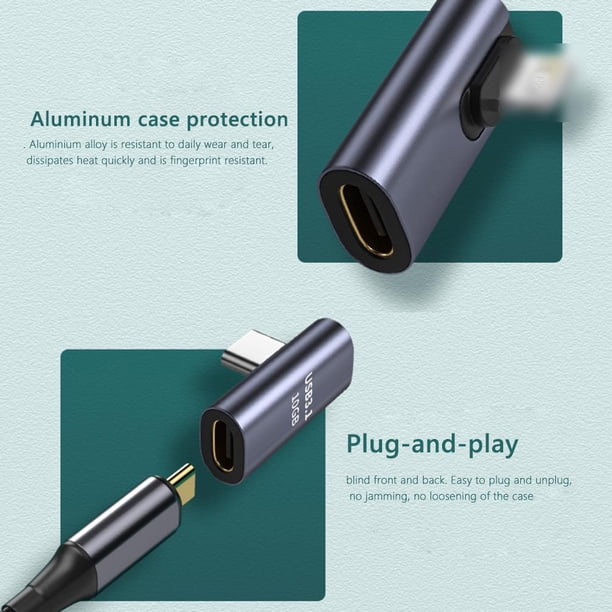 Adaptador de cable de carga Convertidor de línea de datos (hembra de 8 pines a macho tipo C) Tmvgtek Para estrenar