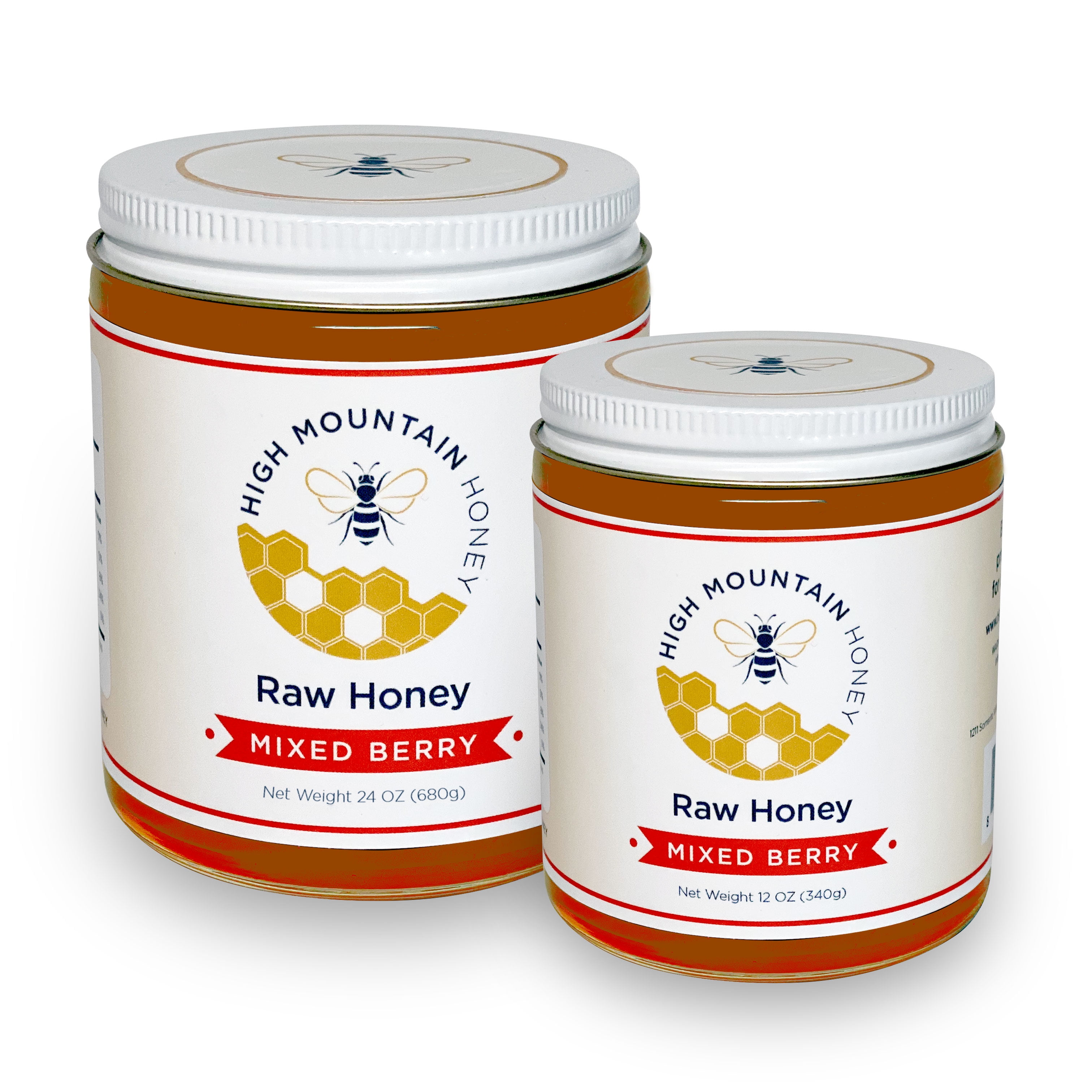 High Mountain Honey Premium Raw Honey (Mixed Berry, 24 oz.)