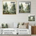 thumbnail image 4 of Designart "Misty Morning Pine Tree Charm II" Landscapes Wall Decor, 4 of 5