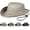 B Style Brown, variant on Cotton Sun Protection Hat Cap, Wide Brim Mesh Breathable Outdoor Lightweight Packable Safari Fishing Boonie Bucket Hat with Adjustable Chin Strap for Men Women Summer Camping Hiking Traveling(Grey)