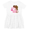 thumbnail image 3 of Inktastic 2nd Birthday 2 Year Old Cowgirl Hat Girls Toddler Dress, 3 of 5