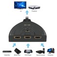 thumbnail image 2 of Conmutador de interfaz multimedia de alta definición 3 en 1, divisor, conector chapado en oro, compatible con 3D HD 4K, 2 of 7