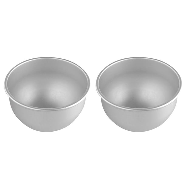 Moldes de torta de aleación de aluminio 2 unids Molde de la magdalena de pastel antiadherente Molde de cupcake